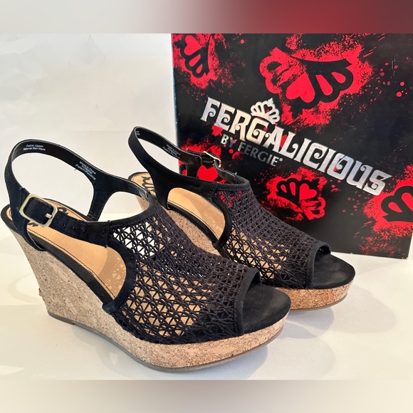 Cork Wedge Sandals - Picture 2 of 14